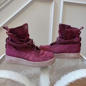 Barely worn Nike SF Air Force 1 Vintage Wine women's 9